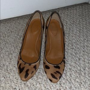 Calf hair animal print Madewell heels size 7